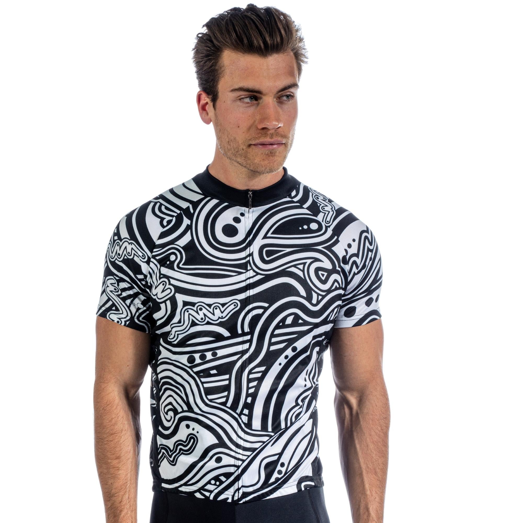 Primalwear Men's Sport Cut Jersey, Custom Cycling Jersey