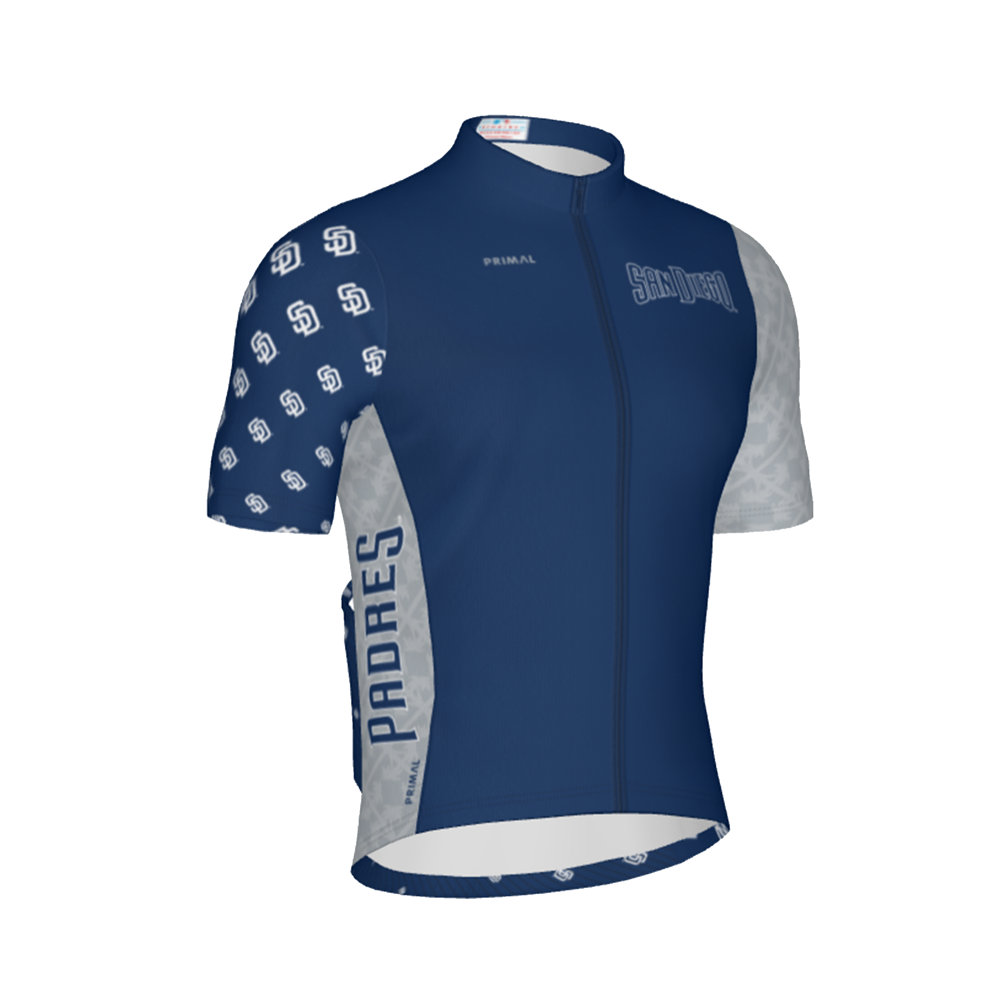 Primal Wear Men's Bone Collector Cycling Jersey - Blue / Medium 