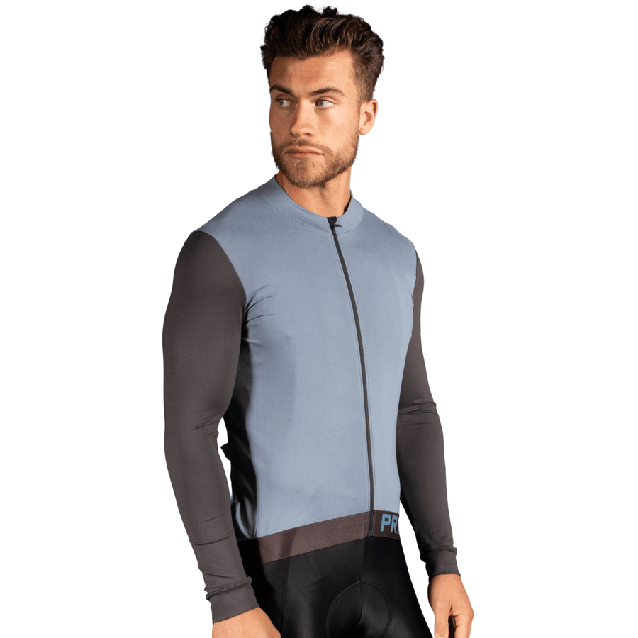 Alitios Men's Blue/Grey Long Sleeve Vertos Jersey