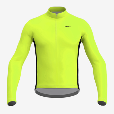 Yellow Highlighter Men's Long Sleeve Sport Cut Jersey