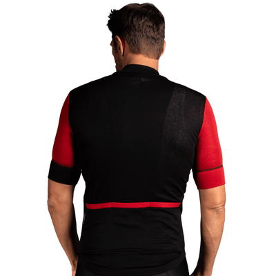 Alitios Men's Red/Black Timavis Wool Jersey