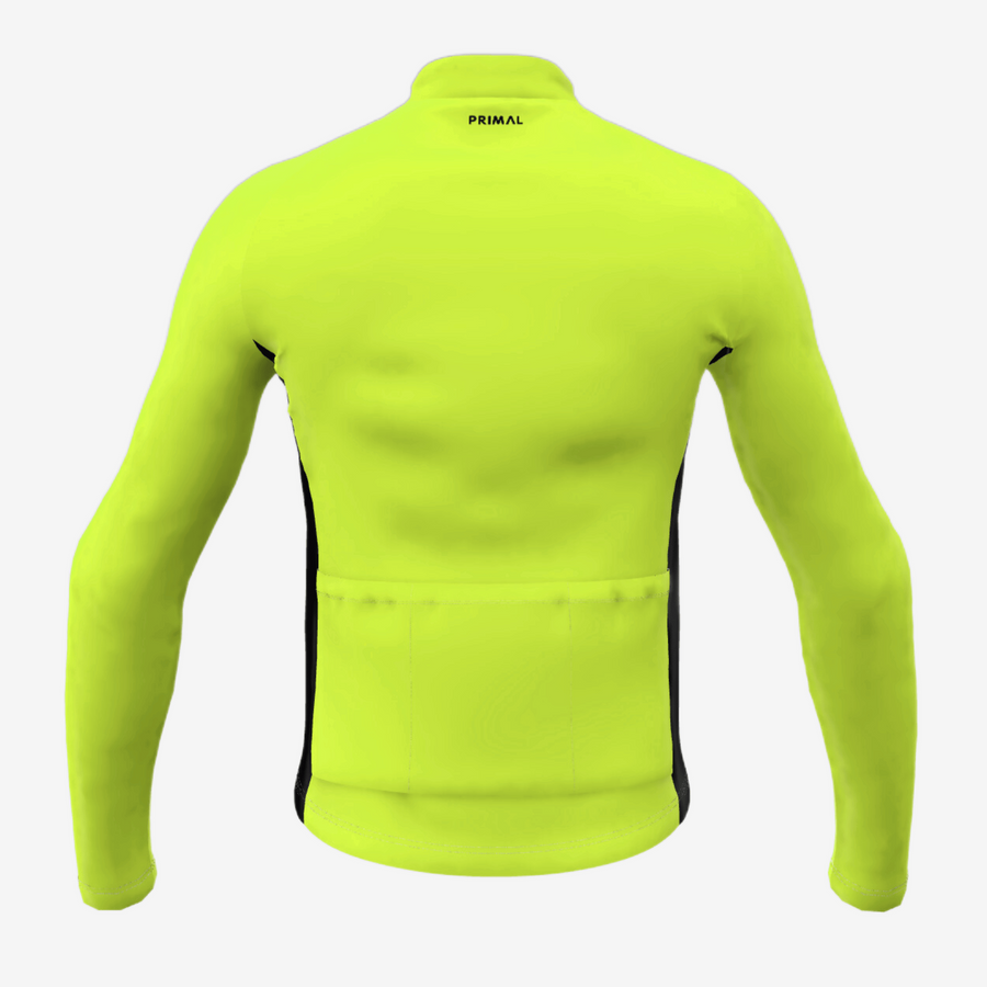 Yellow Highlighter Men's Long Sleeve Sport Cut Jersey