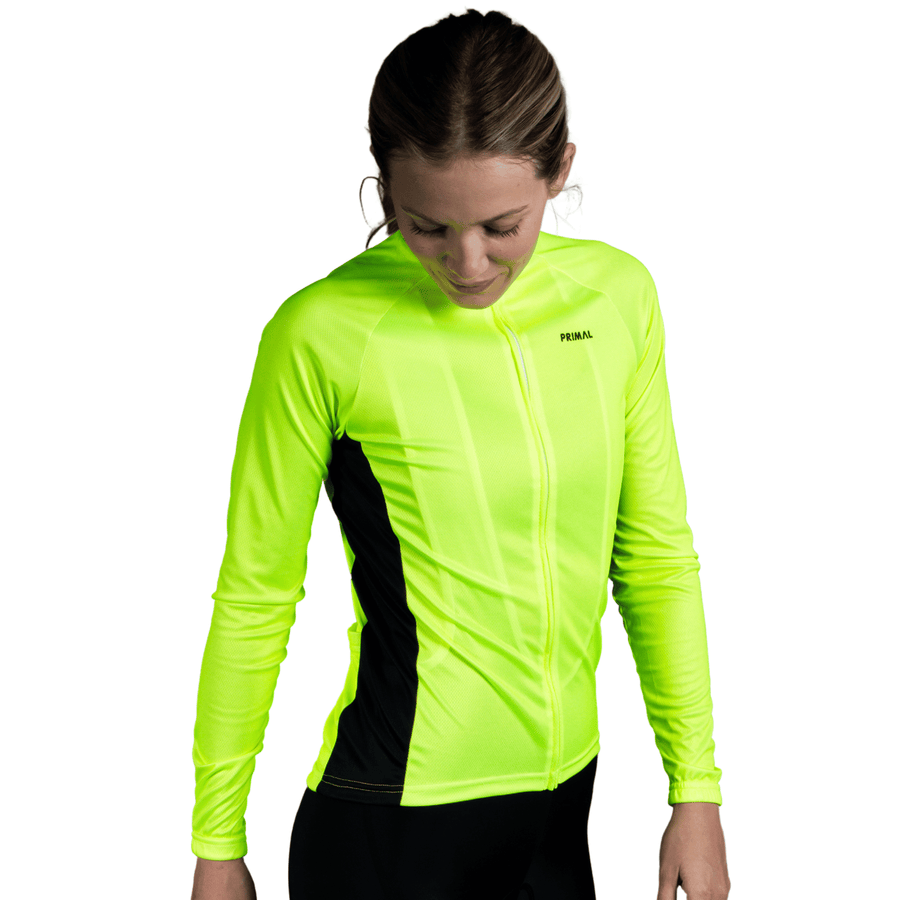 Yellow Highlighter Women's Long Sleeve Sport Cut Jersey