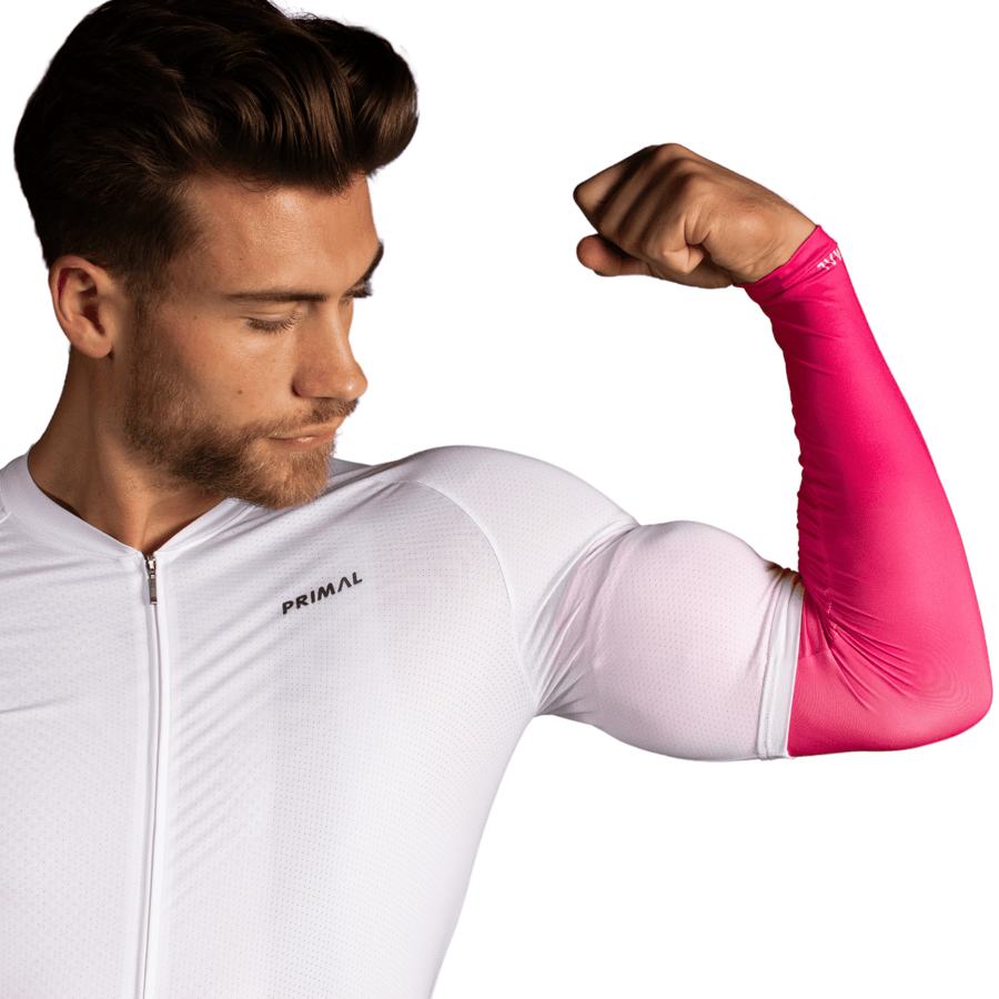 Highlighter Pink Lightweight Sun Sleeves