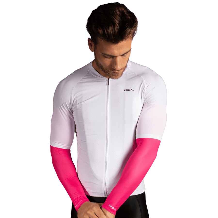 Highlighter Pink Lightweight Sun Sleeves