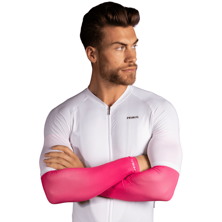 Highlighter Pink Lightweight Sun Sleeves