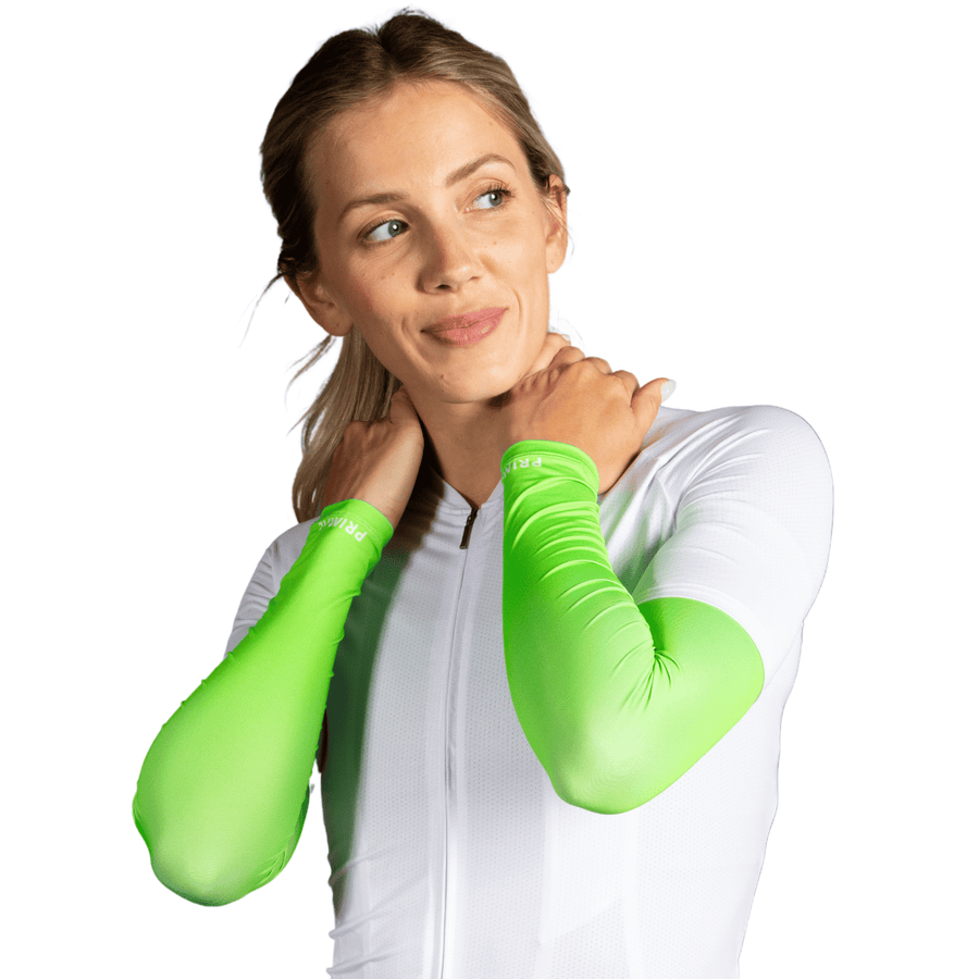 Green Highlighter Lightweight Sun Sleeves