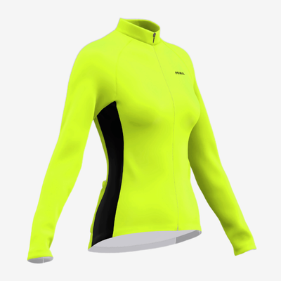 Yellow Highlighter Women's Long Sleeve Sport Cut Jersey