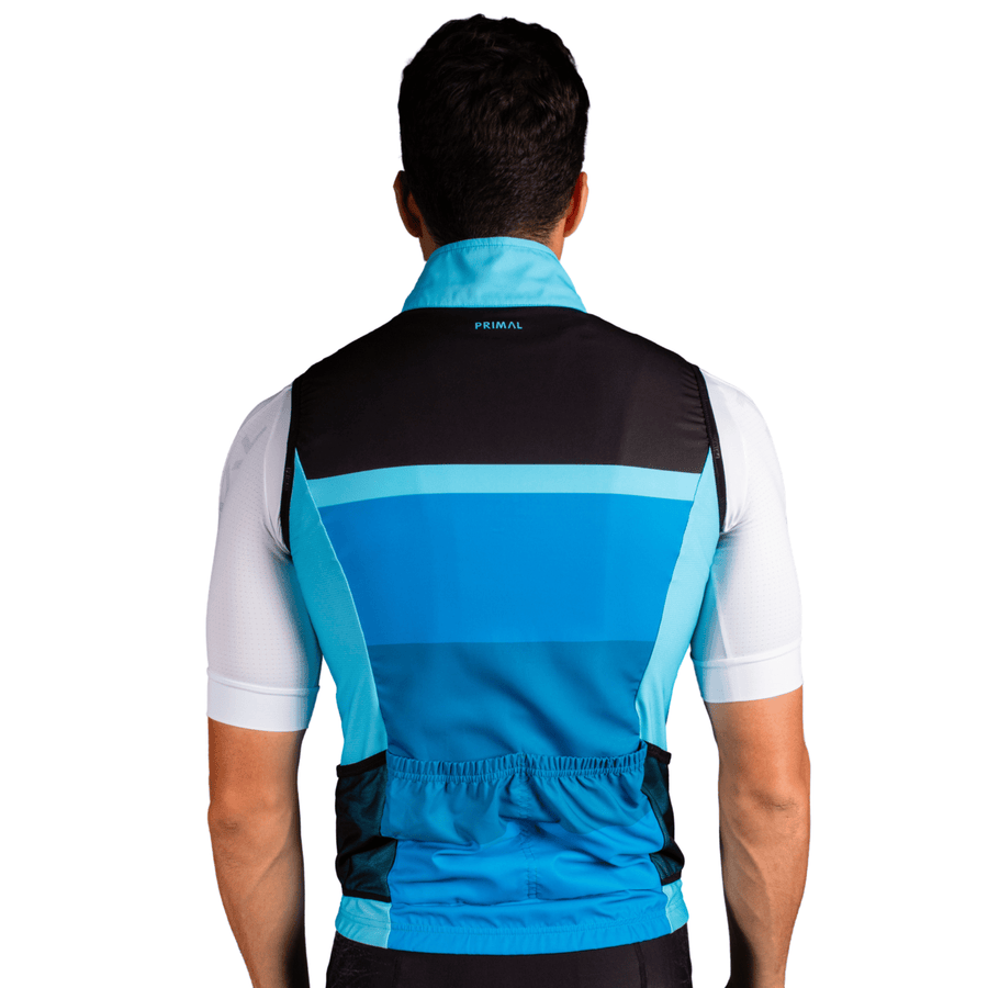 Randonneur Blue Men's 4 Pocket Wind Vest