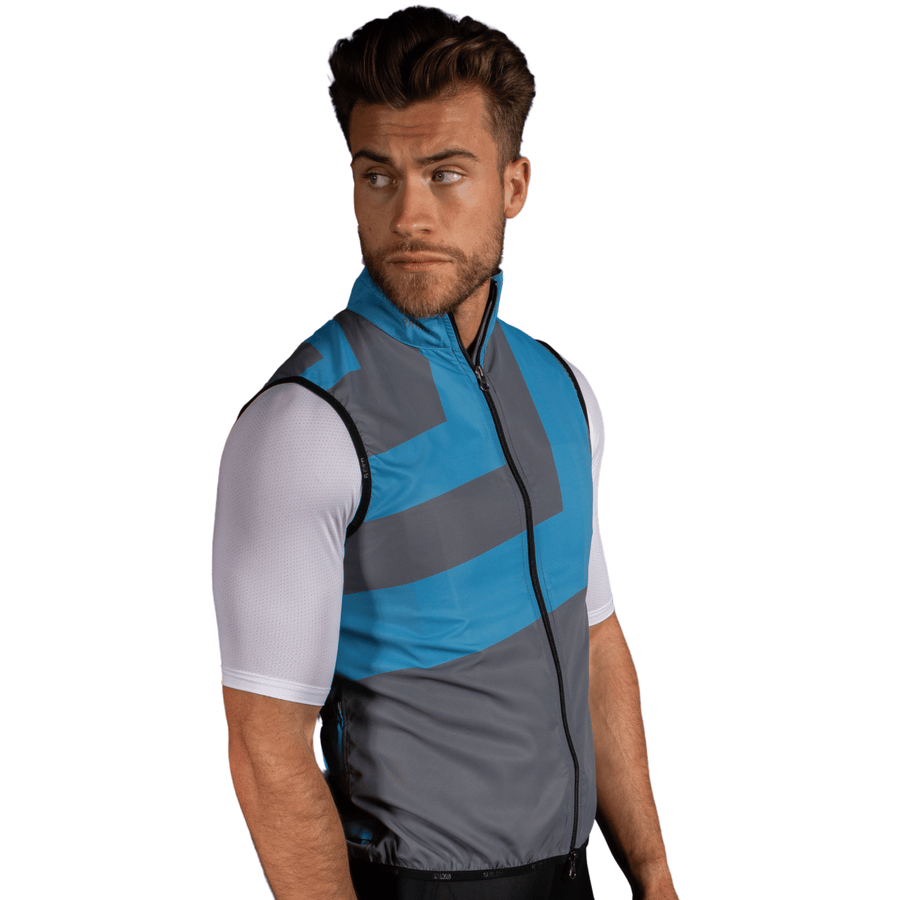 Slant Grey Men's Wind Vest / Gilet