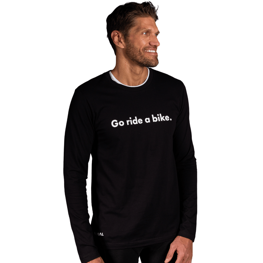 Go Ride a Bike. Men's Long Sleeve T-Shirt