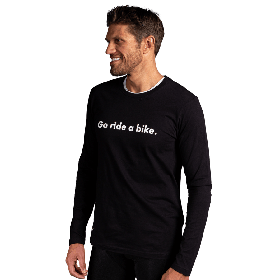 Go Ride a Bike. Men's Long Sleeve T-Shirt