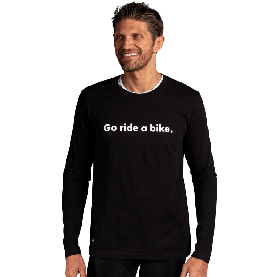 Go Ride a Bike. Men's Long Sleeve T-Shirt