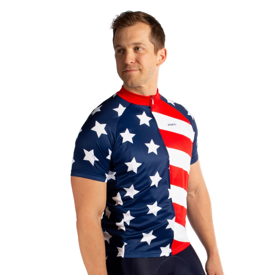 American Flag Men's Sport Cut Jersey