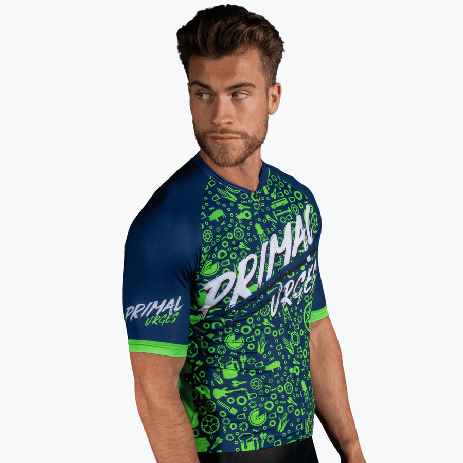 Primal Urges Neon Navy Men's Omni Jersey