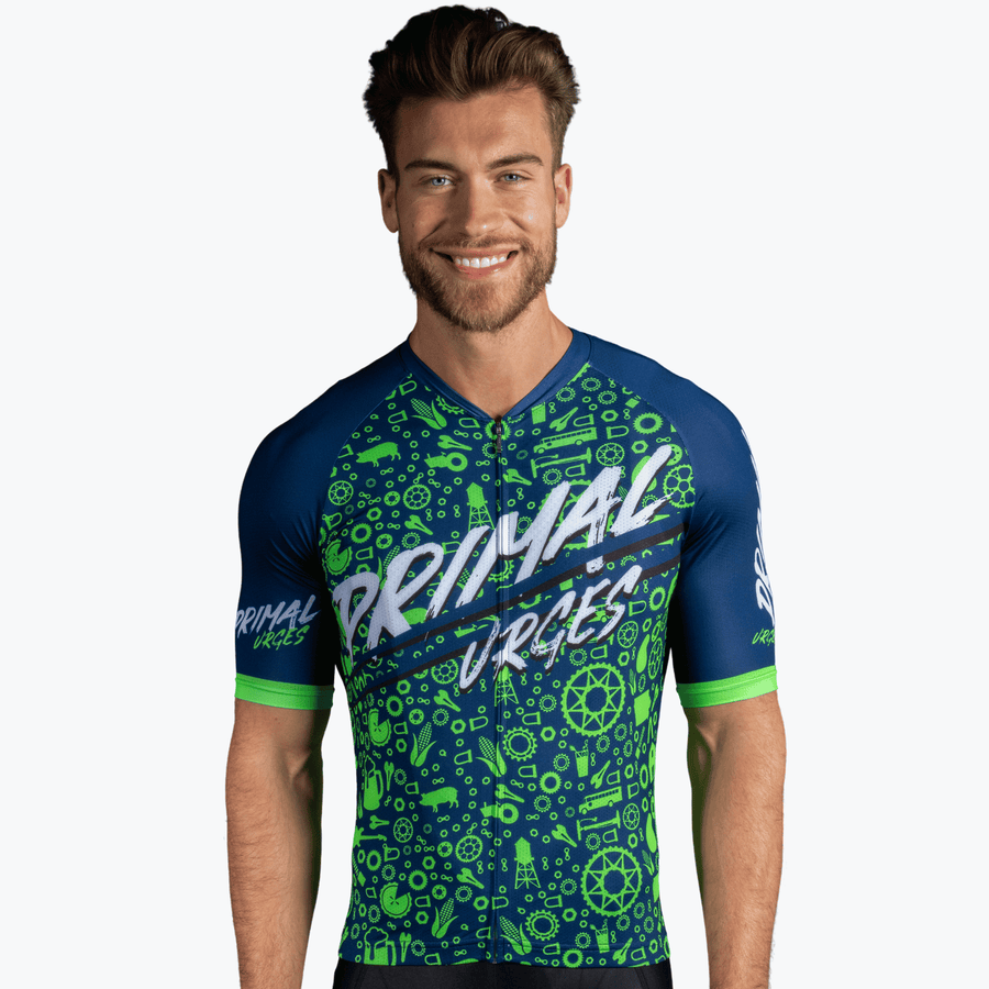 Primal Urges Neon Navy Men's Omni Jersey