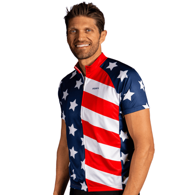 American Flag Men's Sport Cut Jersey