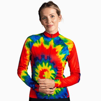 Tie-Dye Women's Long Sleeve Sport Cut Jersey