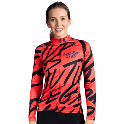 SUL Overprint Coral Women's Long Sleeve Prisma Jersey