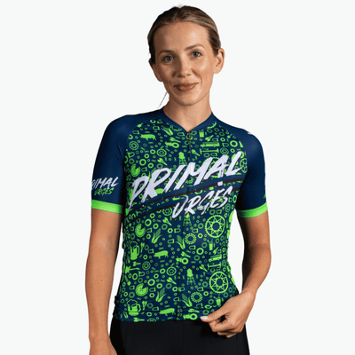 Primal Urges Neon Navy Women's Omni Jersey