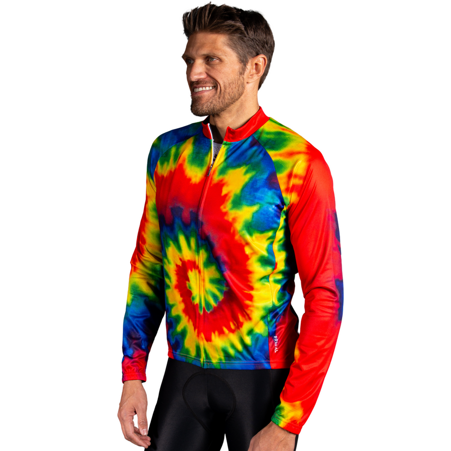 Tie-Dye Men's Long Sleeve Sport Cut Jersey