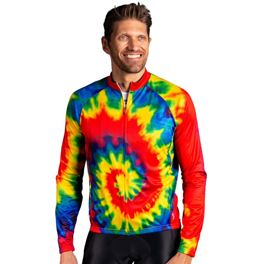 Tie-Dye Men's Long Sleeve Sport Cut Jersey