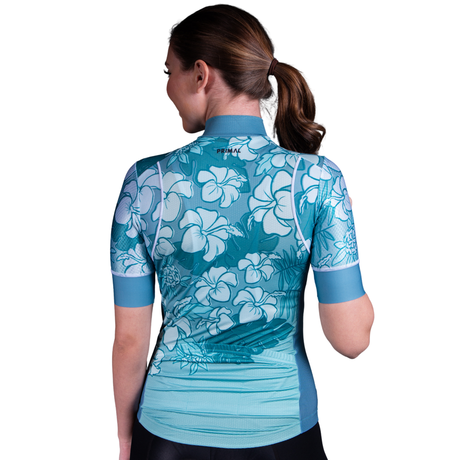 Teal Tropics Women's Helix 2.0 Jersey