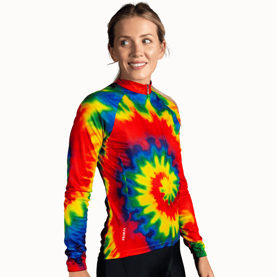 Tie-Dye Women's Long Sleeve Sport Cut Jersey