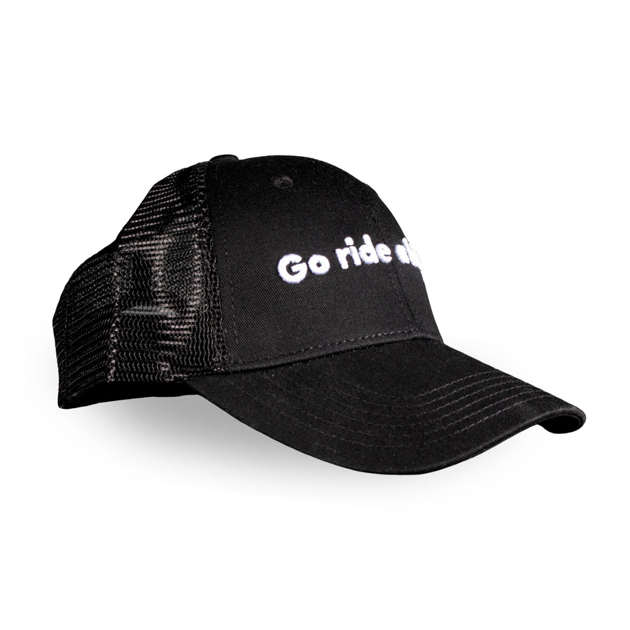 Go Ride a Bike Black Cap