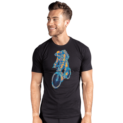 Space Rider 2.0 Men's Black T-Shirt