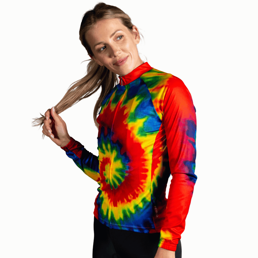 Tie-Dye Women's Long Sleeve Sport Cut Jersey