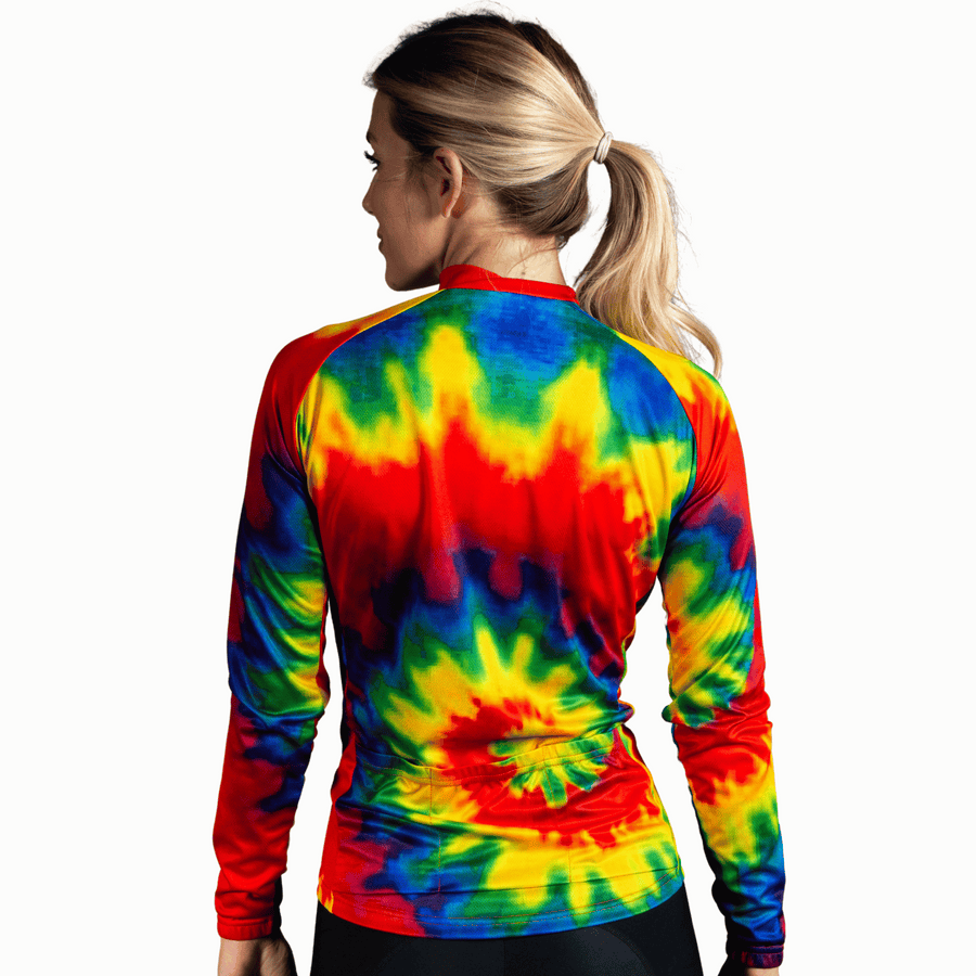 Tie-Dye Women's Long Sleeve Sport Cut Jersey