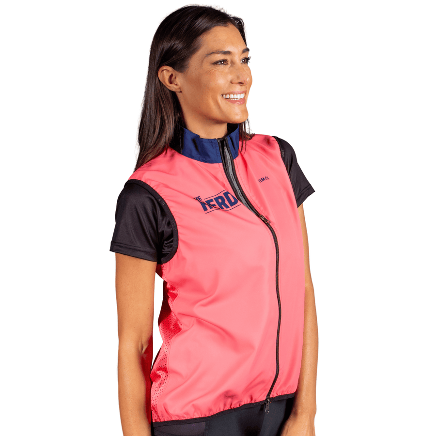 The Herd Women's Navy/Coral Wind Vest