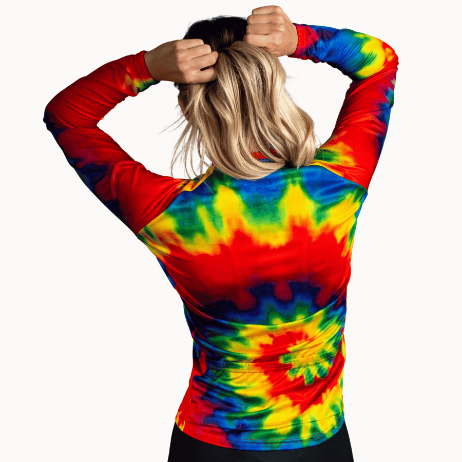 Tie-Dye Women's Long Sleeve Sport Cut Jersey