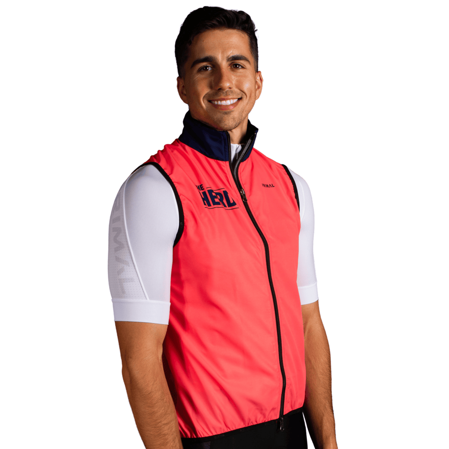 The Herd Men's Navy/Coral Wind Vest