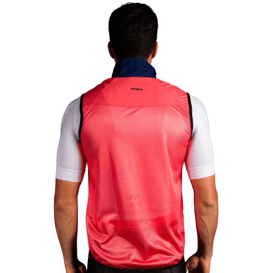 The Herd Men's Navy/Coral Wind Vest