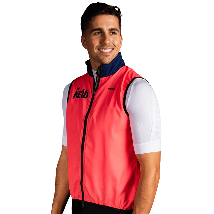 The Herd Men's Navy/Coral Wind Vest