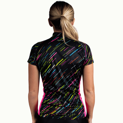 Neon Acid Rain Women's Sport Cut Jersey