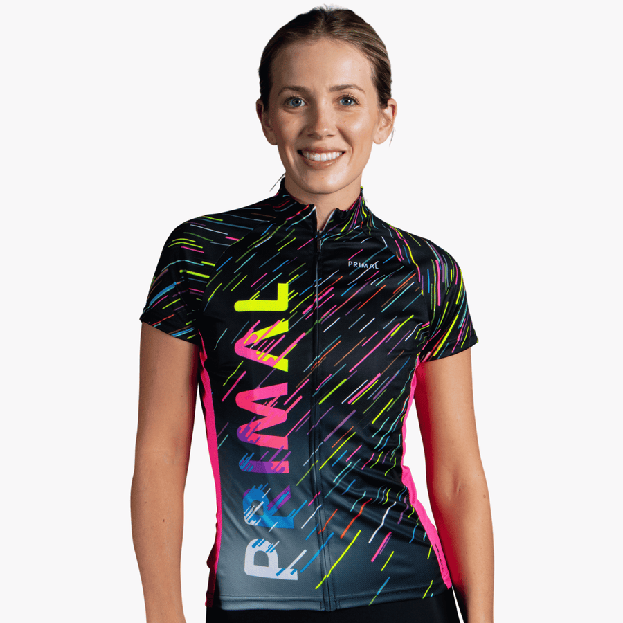 Neon Acid Rain Women's Sport Cut Jersey