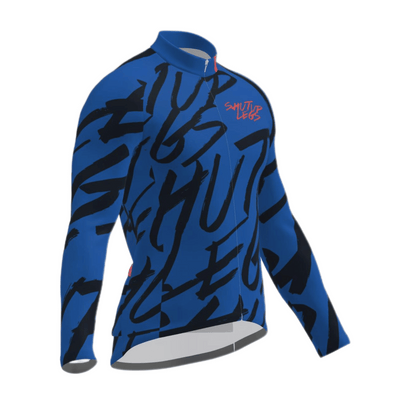 SUL Overprint Navy Men's Long Sleeve Prisma Jersey