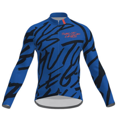 SUL Overprint Navy Men's Long Sleeve Prisma Jersey