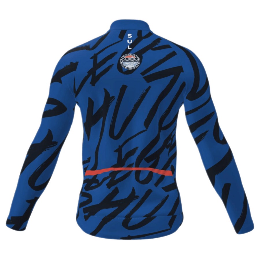 SUL Overprint Navy Men's Long Sleeve Prisma Jersey