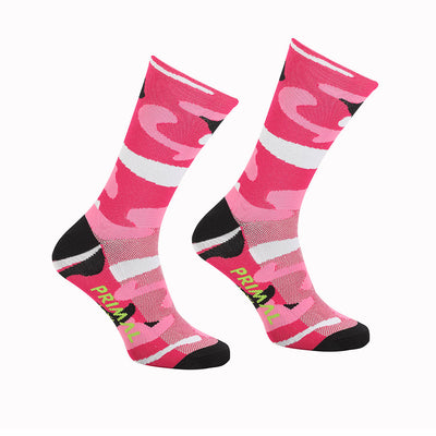 Primal Europe Camo Pink cycling Socks