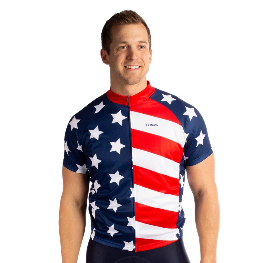 American Flag Men's Sport Cut Jersey