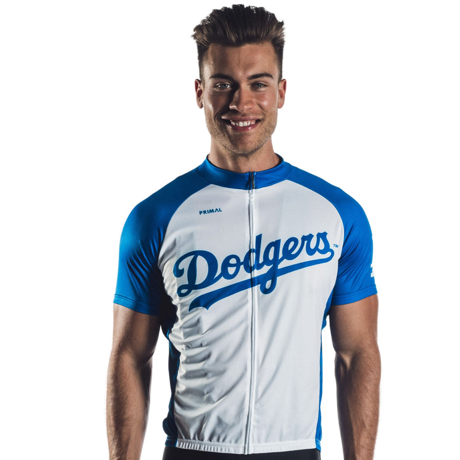 MLB Los Angeles Dodgers Men's Short Sleeve Button-Down Jersey - S