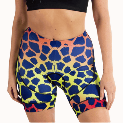 Giraffe Print Women's Evo Corsa Shorts