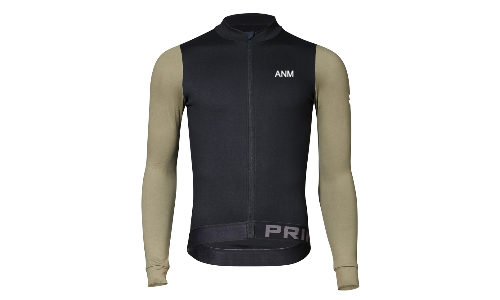 Alitios Men's Black/Green Long Sleeve Vertos Jersey (Customized)