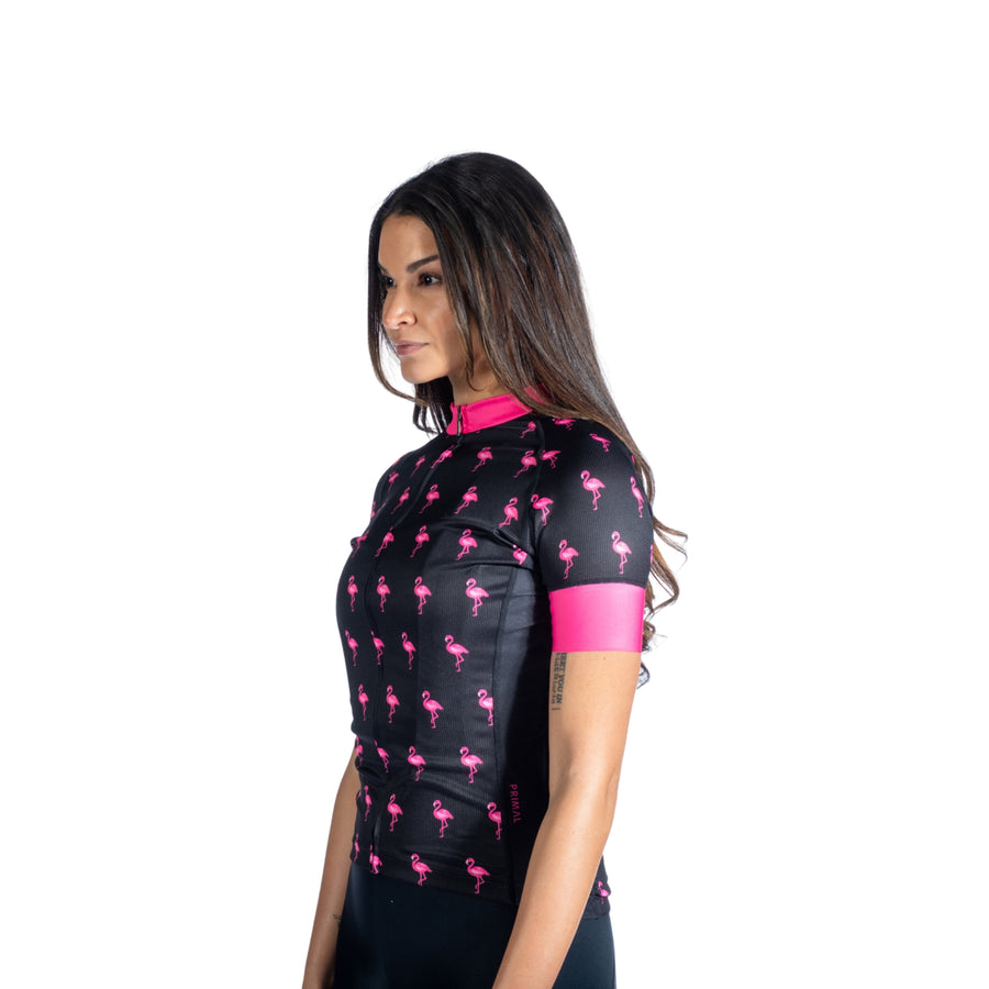 Flamingo Black Women's Jersey