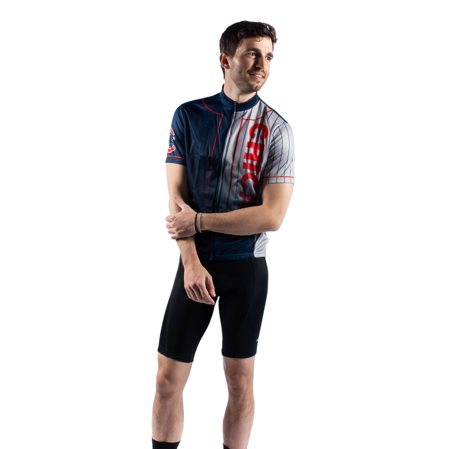 Cycling Jersey Chicago Cubs Home/Away Men's Sport Cut Jersey by Primal