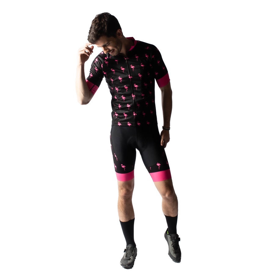 Flamingo Black Men's Bibs